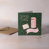 Greeting card for a special daughter at Christmas with a pink post box and envelope 'Dear Santa'