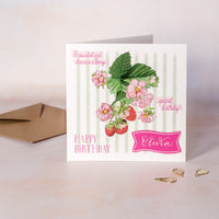 Berry Special Birthday Card | Personalised Strawberry Design