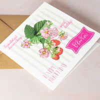 Berry Special Birthday Card | Personalised Strawberry Design
