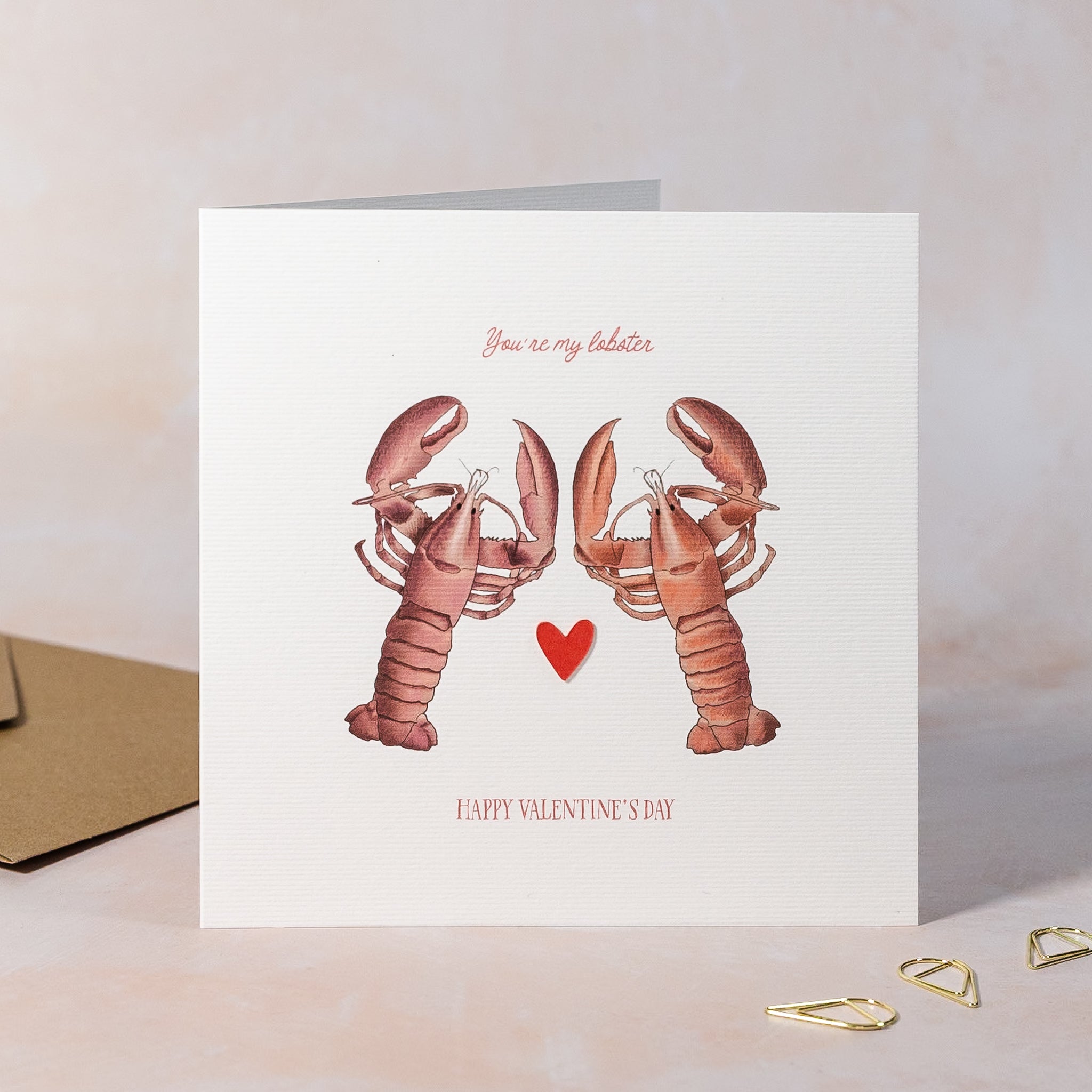 You're My Lobster Valentines Day Card