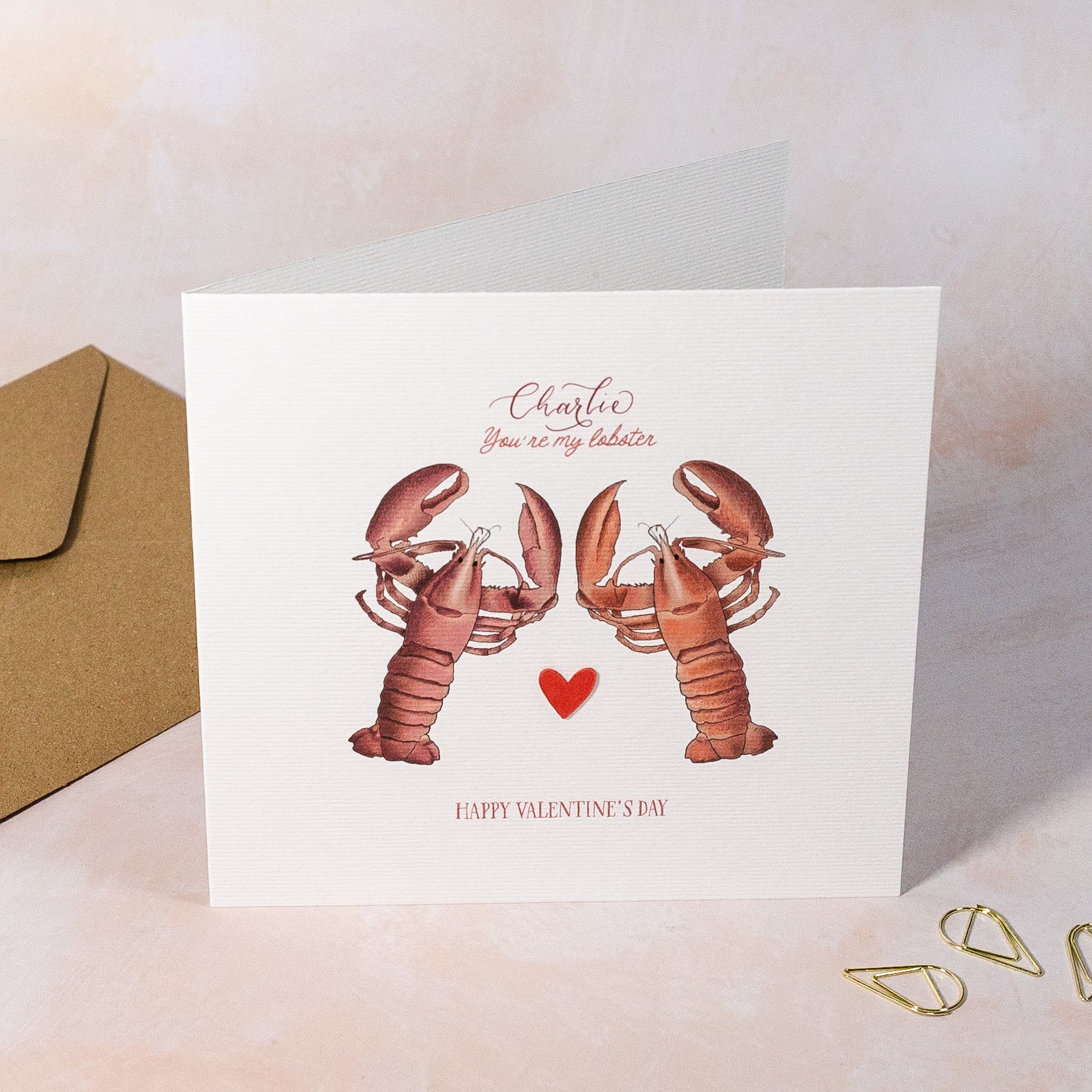 You're My Lobster Valentines Day Card