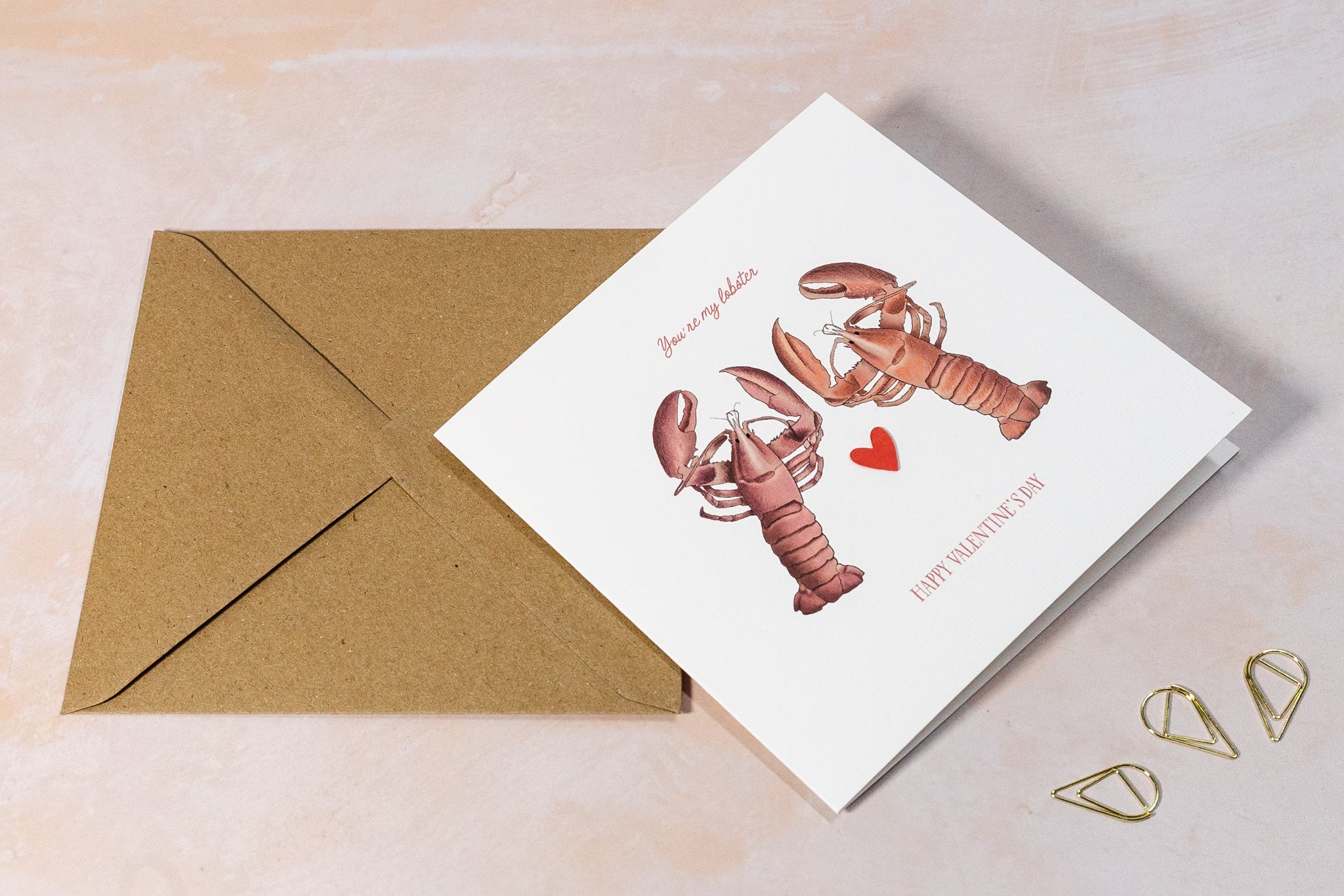 You're My Lobster Valentines Day Card