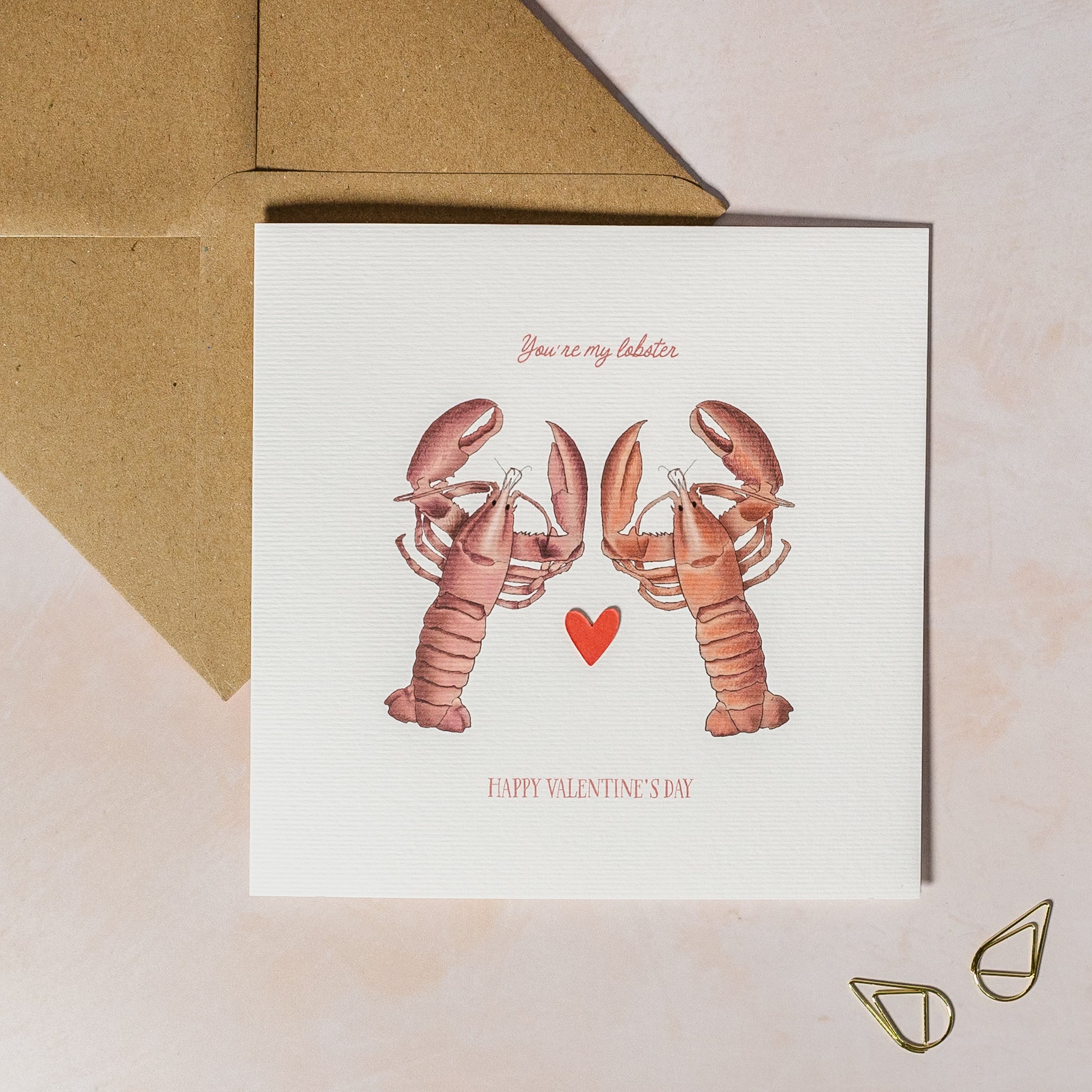 You're My Lobster Valentines Day Card