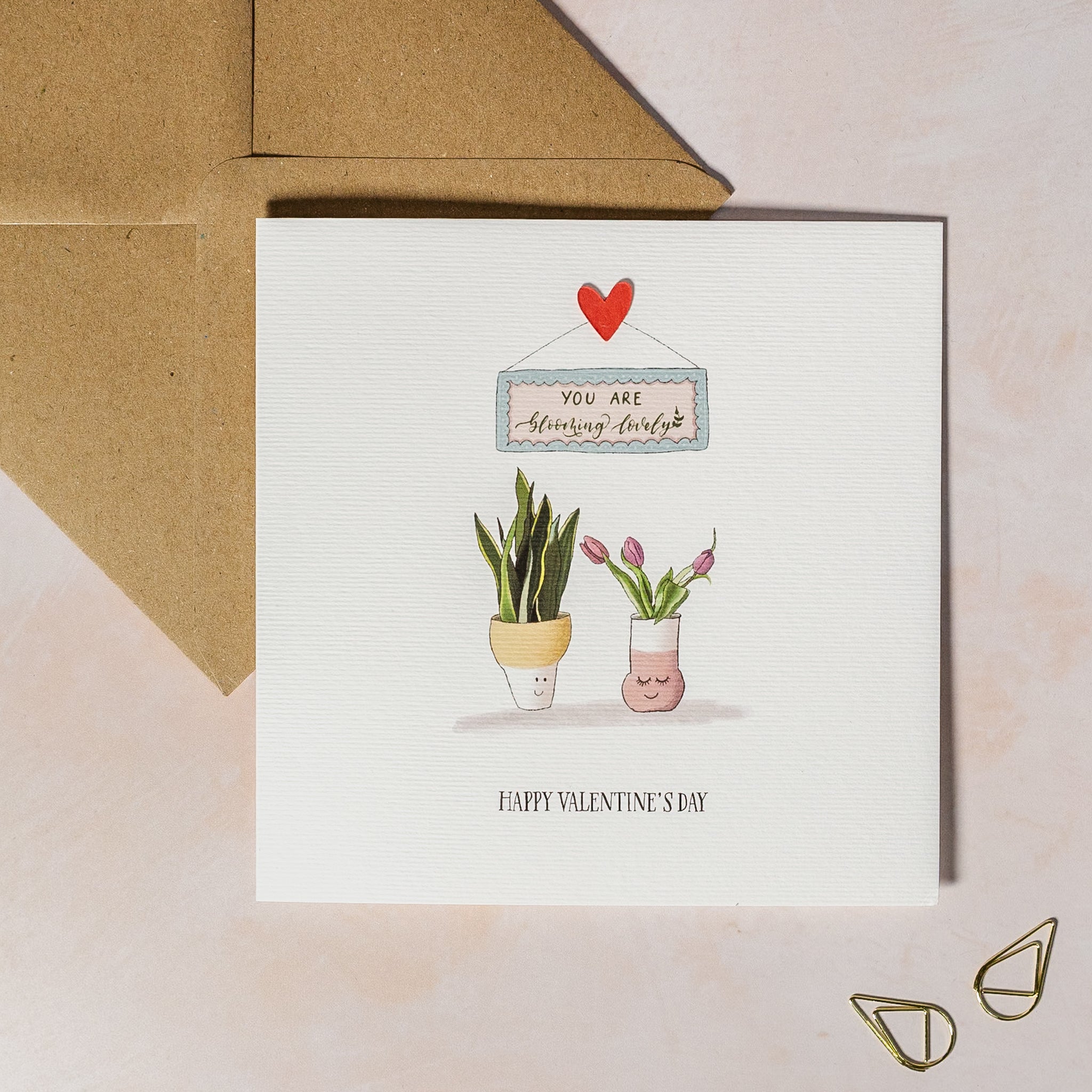 Personalised Valentine's Day Card - You Are Blooming Lovely