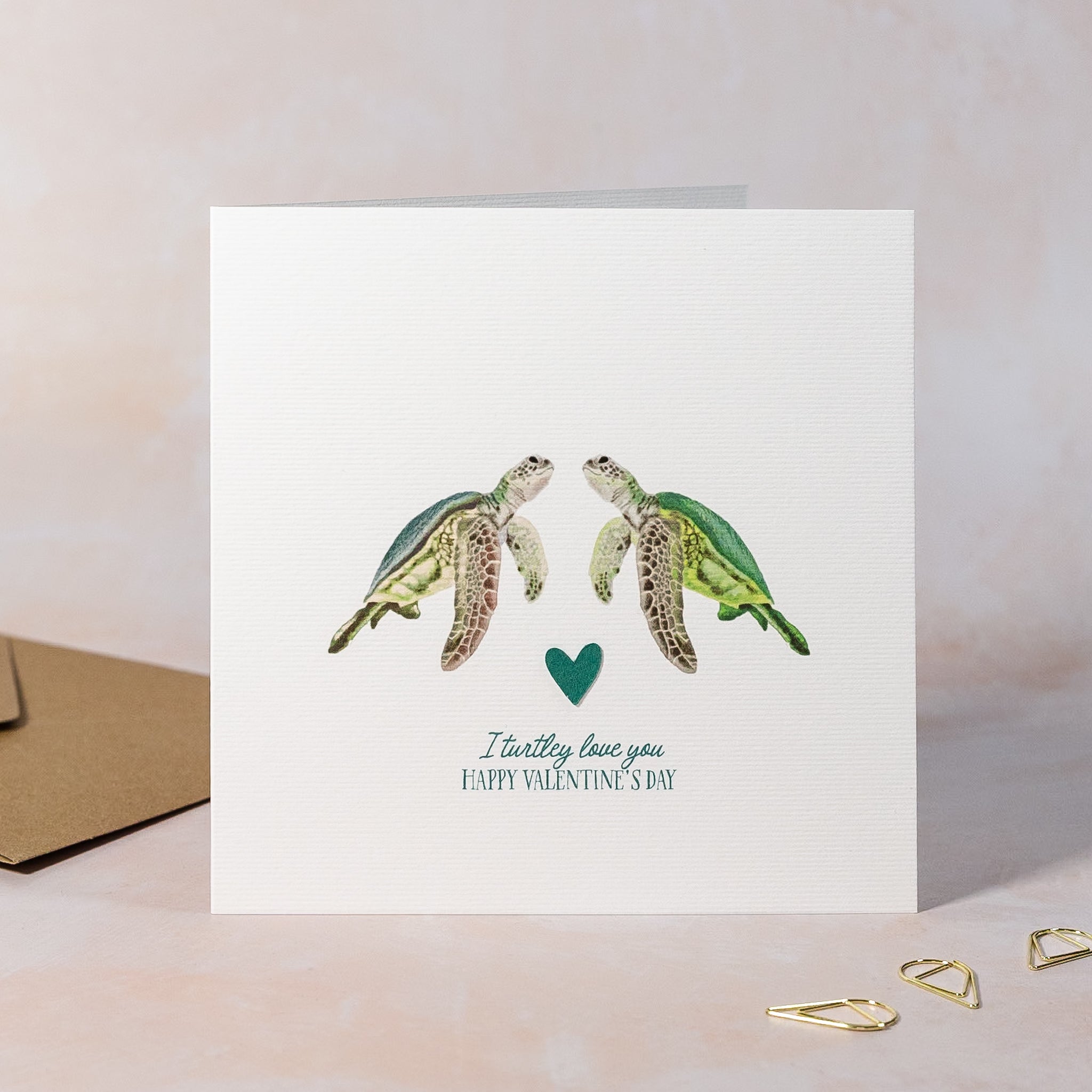 I Turtle-y Love You Valentines Day Card