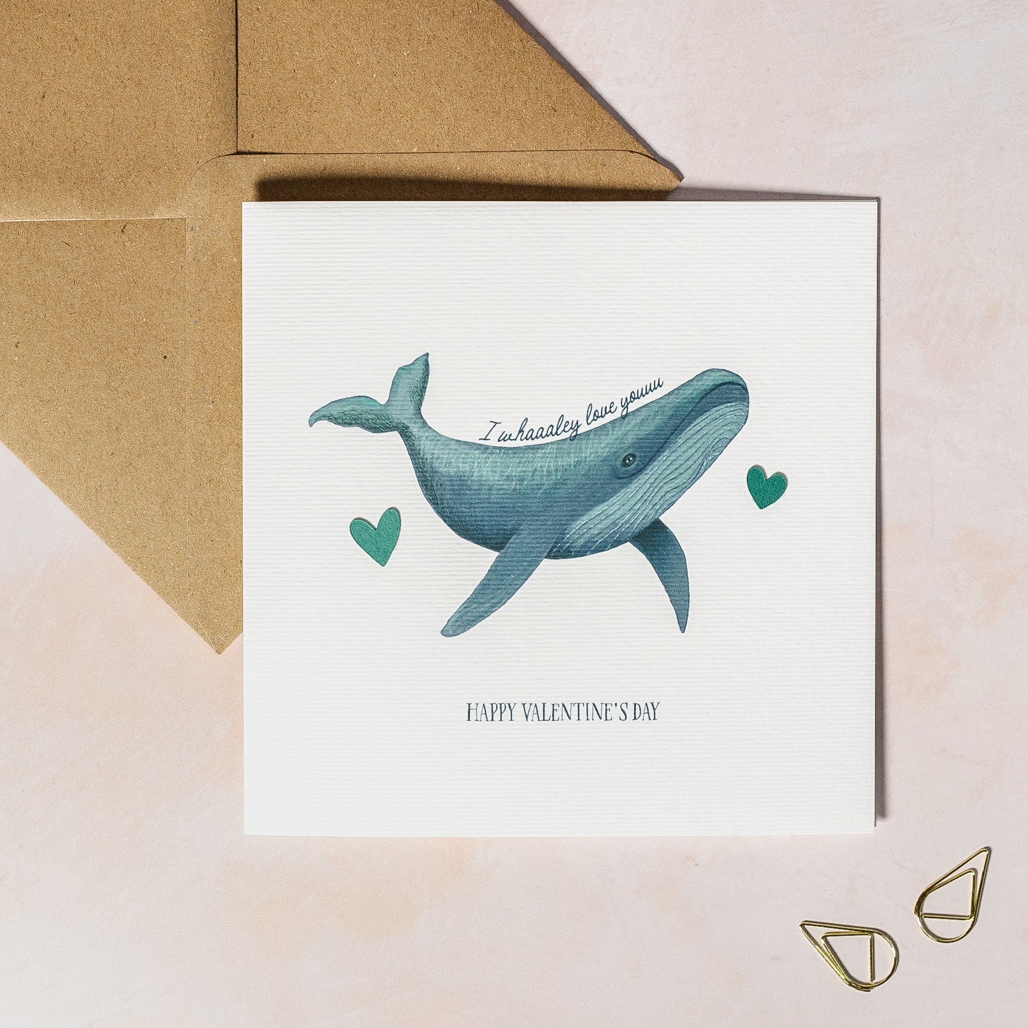 I Whaaaley Love You Valentine's Day Card