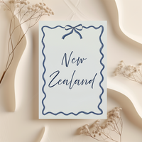 Navy Blue Bow Design Wedding Table Numbers or Table Names