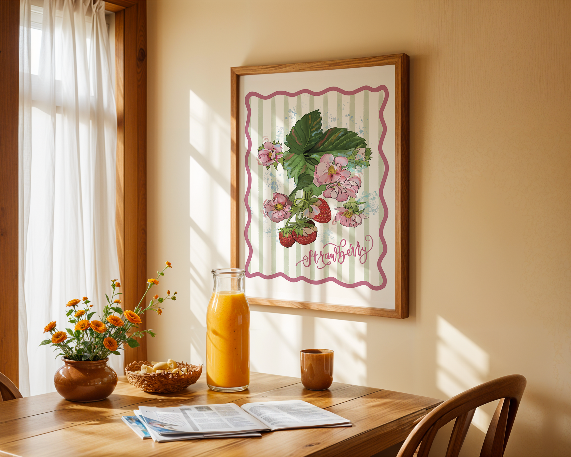 Strawberries Art Print | Wall Decor