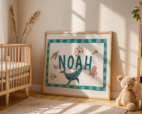 Kids Under the Sea Personalised Art Print
