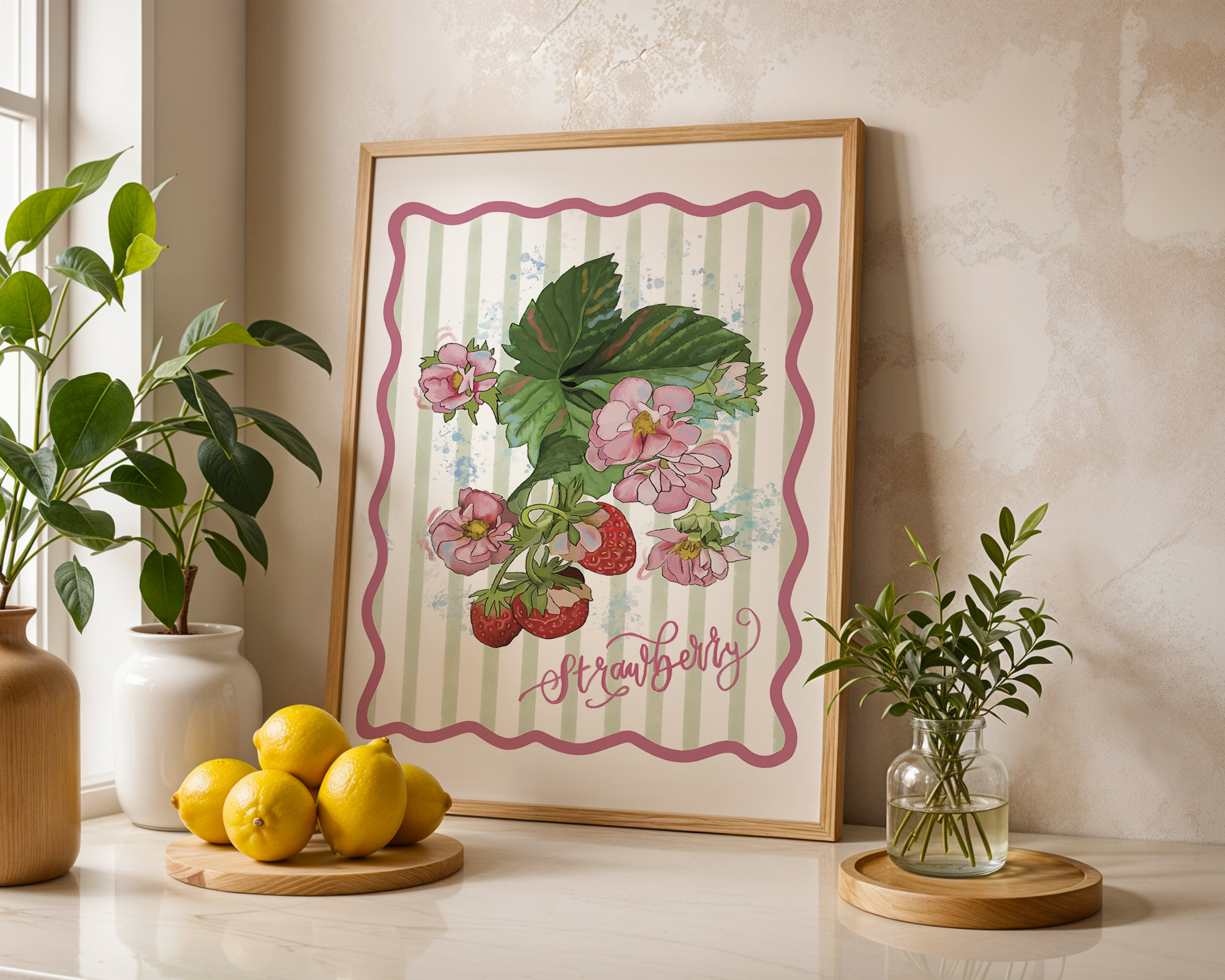 Strawberries Art Print | Wall Decor