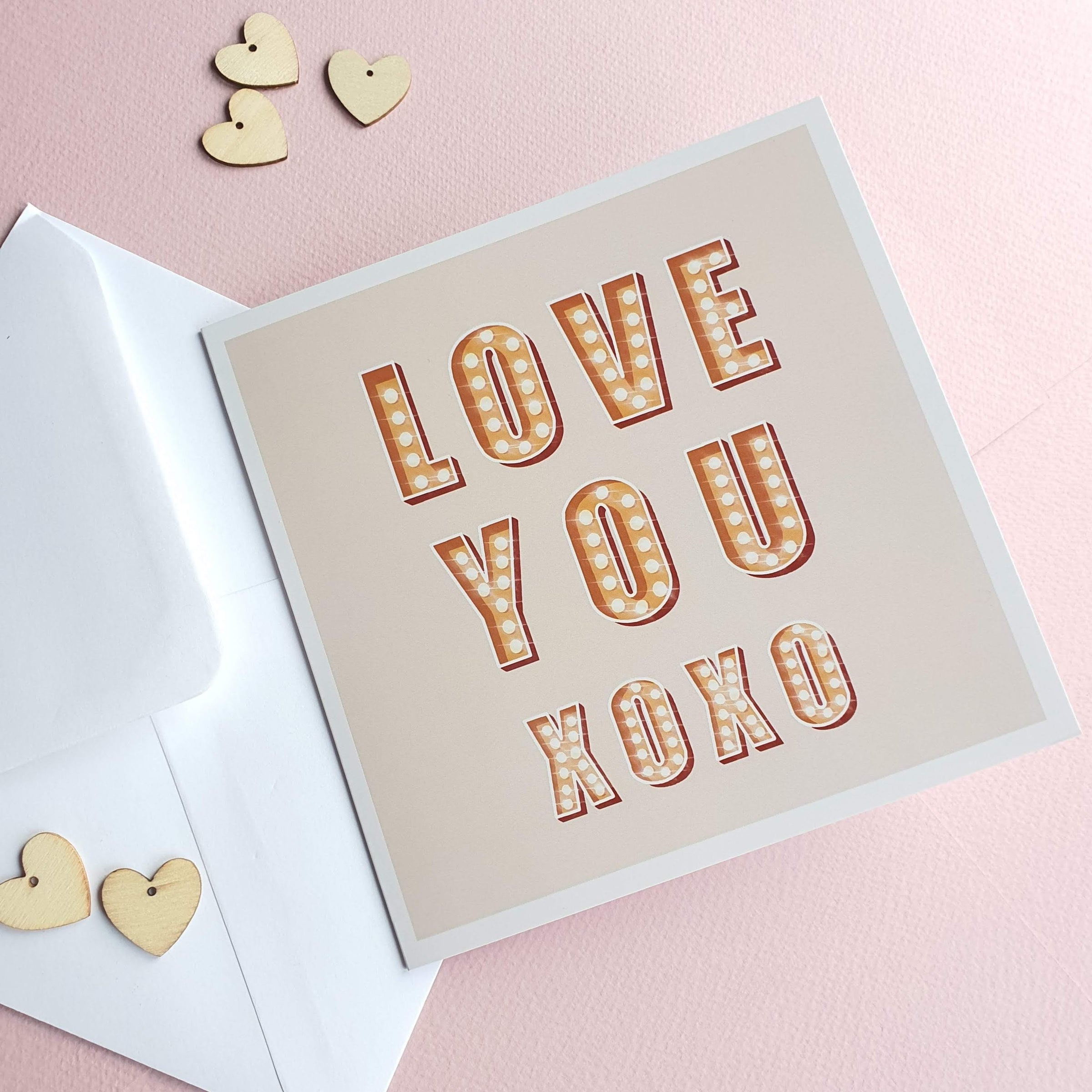 Love You XOXO - Valentine's / Anniversary Card