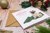 Personalised Christmas Pug Christmas Card