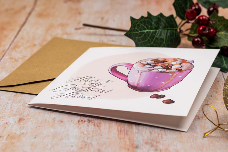 Personalised Hot Chocolate Christmas Card