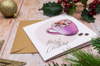 Personalised Hot Chocolate Christmas Card