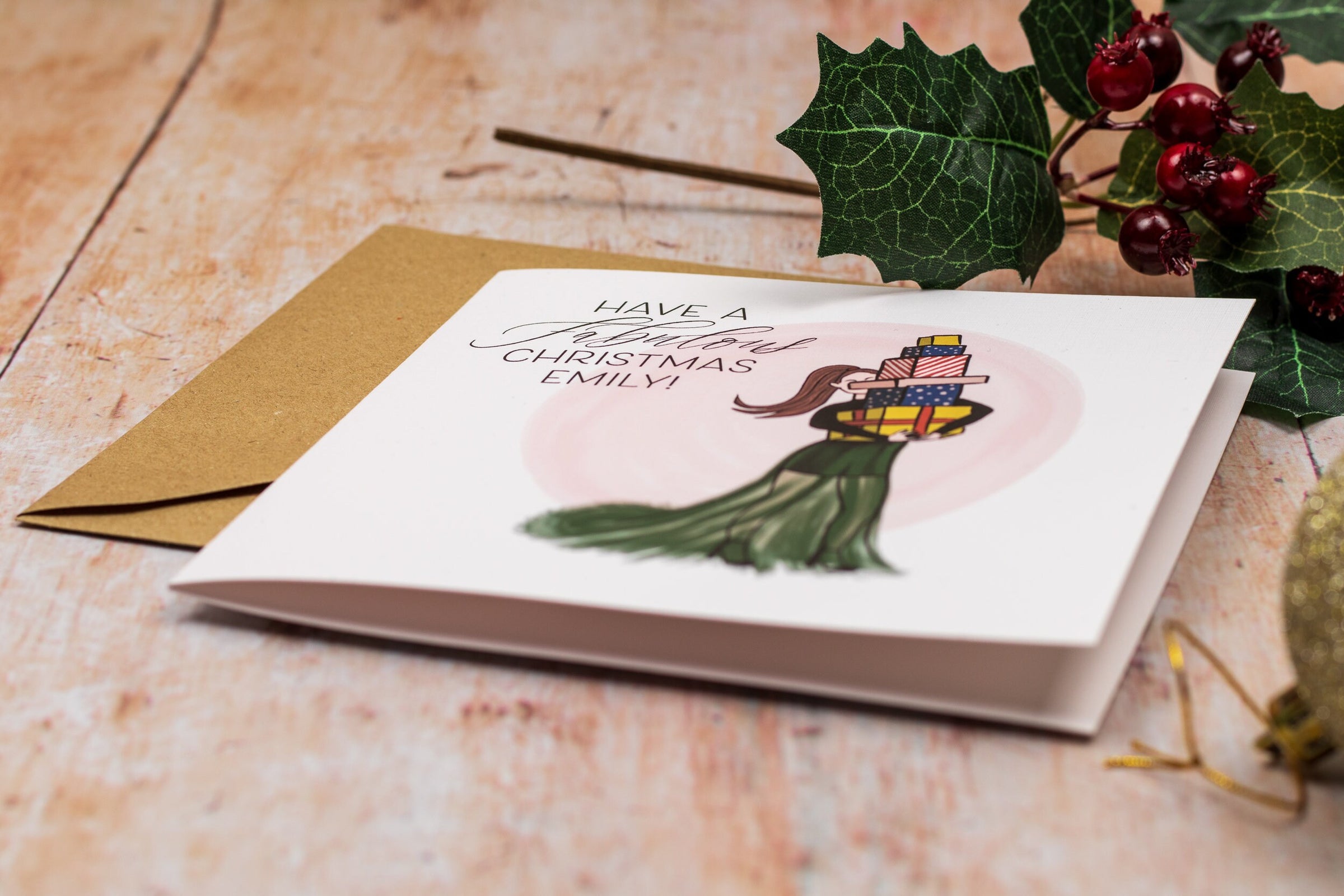 Personalised 'Fabulous Christmas' - Christmas Card