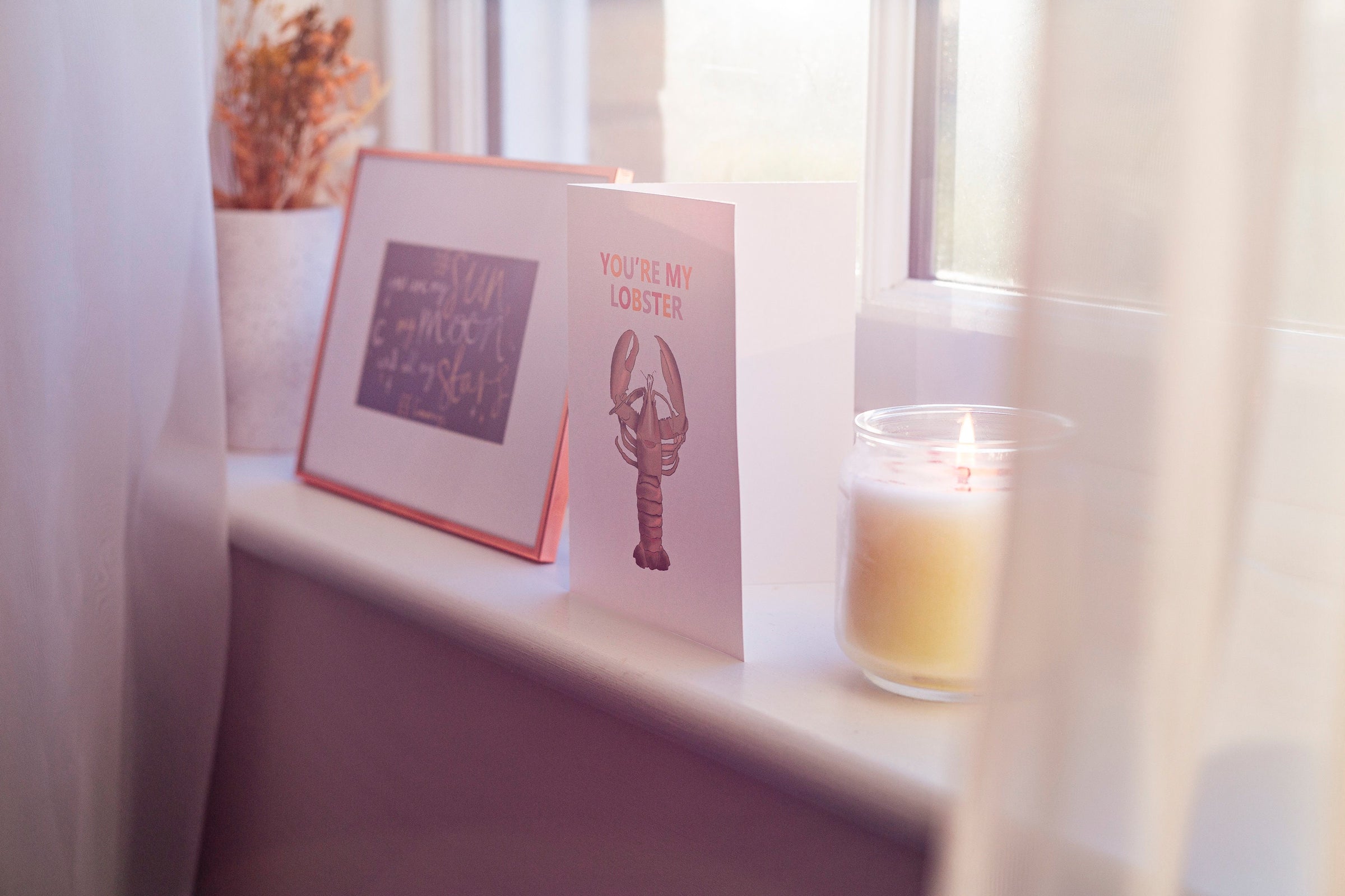 Personalised Lobster Valentines Day / Anniversary Card - You're My Lobster / Friends Quote