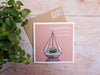 New Home Card - Terrarium/Succulent Illustration - Greetings Card