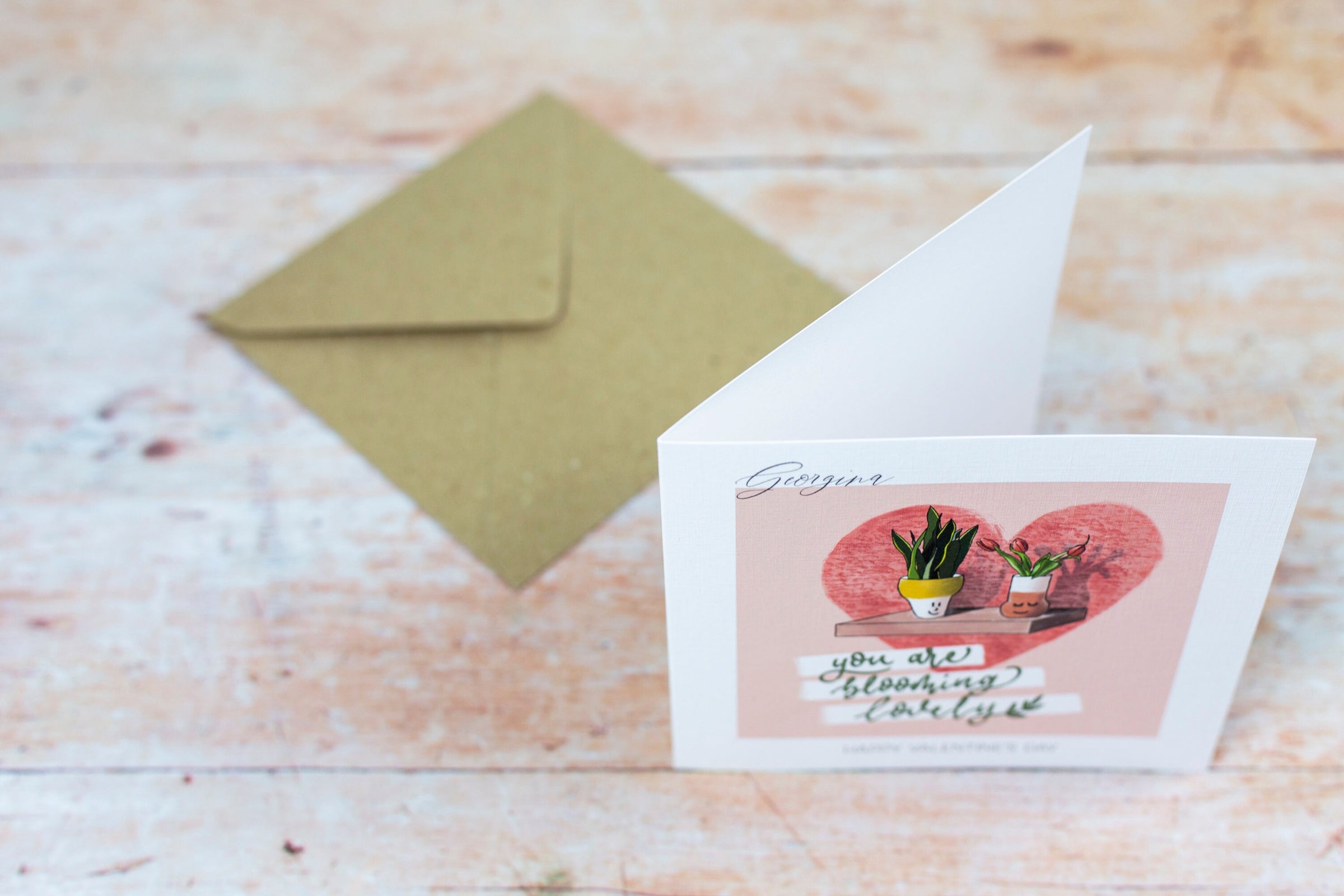 Personalised Valentine's Day Card - You Are Blooming Lovely