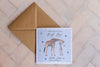 Personalised Giraffe Baby Boy Card - Baby Shower / New Baby / New Arrival
