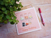 Cocktail Jars Birthday Card - Greetings Card / Pink / Drinks