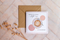 A Whole Latte Love Birthday - Personalised Greetings Card / Birthday / Coffee