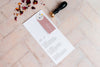 Wedding Menu with Wax Seal and Place Card - Event Menu / Party Decor