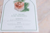 Pink Cocktail Illustration Wedding Menu - Event Menu / Party Decor / Personalised Menu