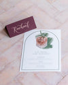 Pink Cocktail Illustration Wedding Menu - Event Menu / Party Decor / Personalised Menu