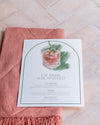 Pink Cocktail Illustration Wedding Menu - Event Menu / Party Decor / Personalised Menu