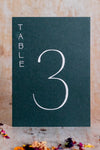 Racing Green Table Numbers / Table Names - Personalised Wedding / Event Stationery