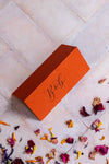 Rust Orange Folded Place Cards - Wedding / Event Place Settings